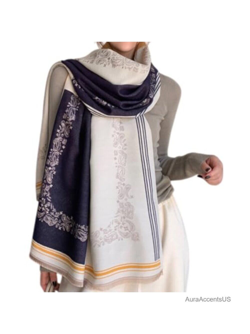 Pashmina Shawl Wrap Women Winter Scarf Poncho Blanket Travel